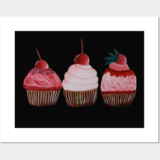 Cupcakes Wall Art by PaintingsbyArlette